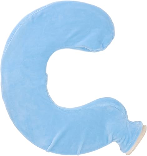 Miniatura 8 de Keenso Shoulder and Neck Hot Water Bag with Woven Cover, ExplosionProof Insulated Travel Pillow, 1L Capacity (Light Blue)