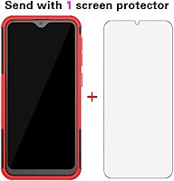 Vista 3 de Asuwish Funda de teléfono para Samsung Galaxy A10e con protector de pantalla de vidrio templado y soporte delgado, híbrida, resistente, funda