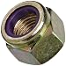 Steel Lock Nut, Zinc Yellow-Chromate Plated Finish, Grade 8, Right Hand Threads, Nylon Insert, 3/8"-16 Threads, 0.662" Width Across Flats (Pack of 20)