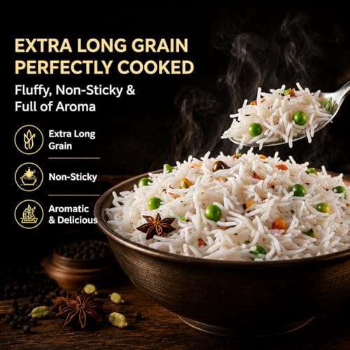Image of Pansari Signature Basmati rice, Great Taste and Mesmerizing Aroma | Extra Long Grain, Naturally Aged(2-Years) with Fortified | Basmati Rice, Biryani Rice, Pulao Rice - 5Kg (Pack of 3)