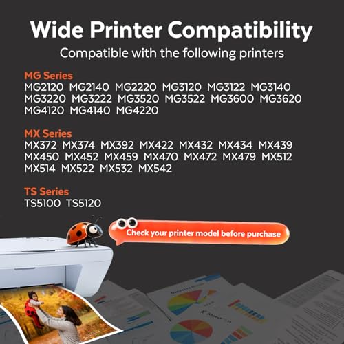 COCCINK 240XXL 241XL Ink Cartridge for Canon 240XL 241 XL PG240 CL241 240 by COCCINK - Image 2