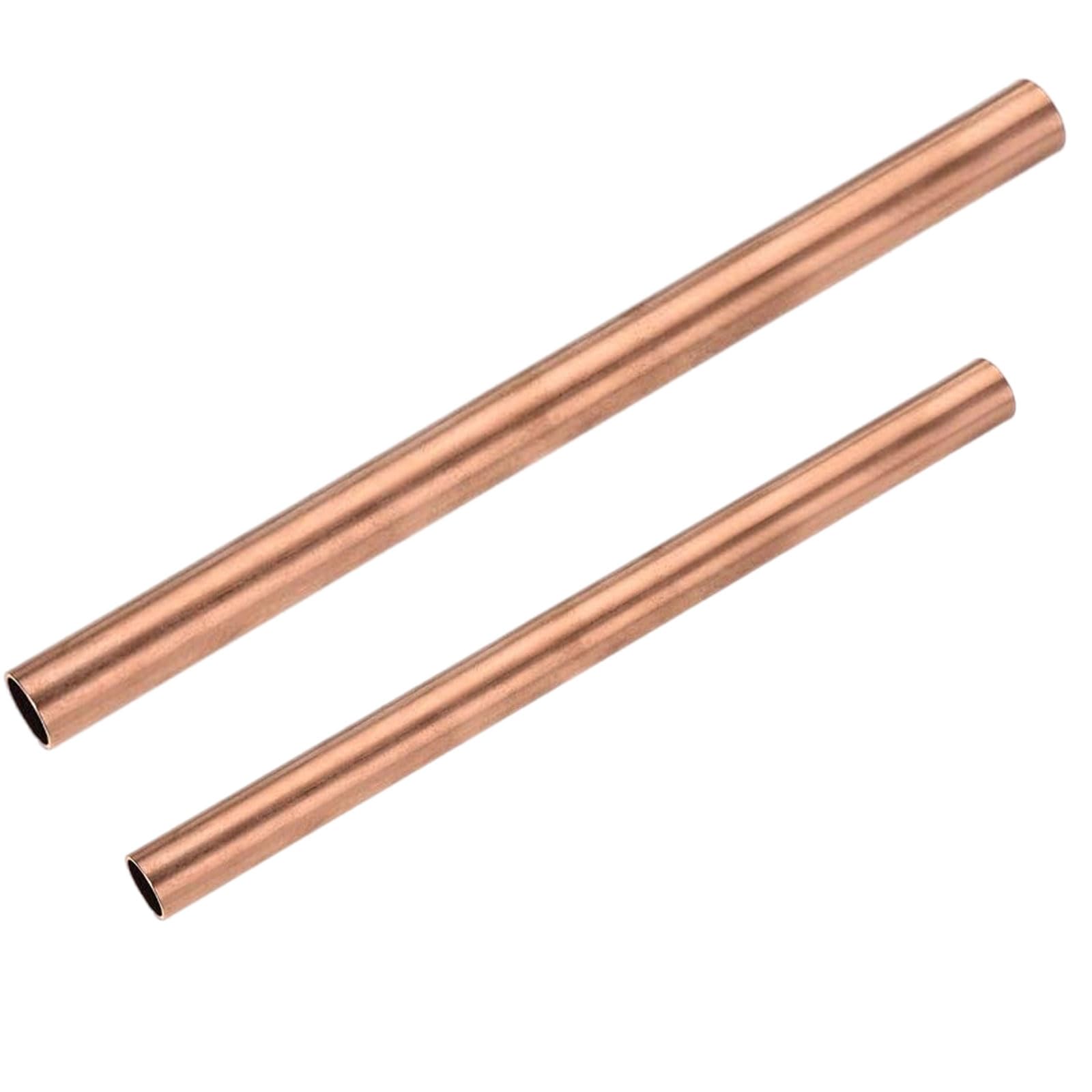 COYOUCO Kupfer-Rundrohr Gerades Kupfer-Rundrohrrohr, 1 Stück, 500 Mm Länge, 25 Mm Außendurchmesser,3mm