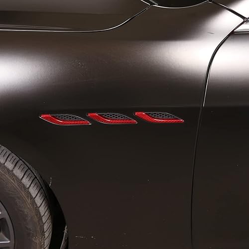 Miniatura 4 de LLKUANG Cubierta de fibra de carbono suave para guardabarros de ventilación lateral para Maserati Ghibli 2014 2015 2016 2017 2018 2019 2020 2021