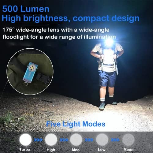 WUBEN G2 Flashlights 175° Wide Beam, Rechargeable Keychain Flashlight High Lumens with Magnet Tail and Back Clip, 5 Light Modes Mini Torch Light for Indoor, Outdoor, Dog Walking, Everyday Carry.