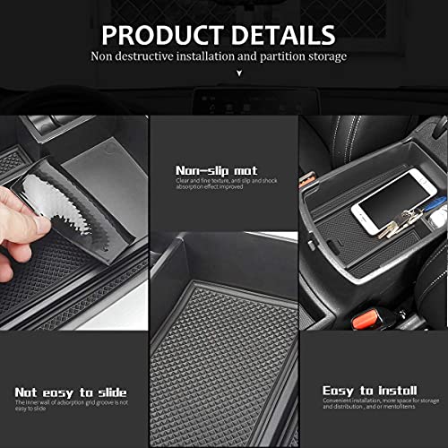 Auovo Center Console Organizer Tray For Kia Sportage/Kx5 Accessories 2017 2018 2019 2020 2021 2022 Glove Box Secondary Armrest Storage Pallet Tray For 2020 2019 Kia Sportage Interior #TOP3