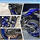 Midimttop Motorrad Slider Vorne Hinten Gabel Achse Crash Slider Felgenschutz fit for YA&MA&HA YZF-R7 YZFR7 YZF R7 Zubehör 2021 2022 2023 2024 (Blau)