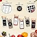 Churboro 48 Spice Jars with Labels- Spice Jars with Bamboo Lids - 4 Oz Glass Spice Containers with Shaker Lids, 547 Spice Labels of 3 Different Types Seasoning Jars for Spice Rack, Cabinet, or Drawer
