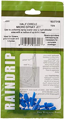 Raindrip 180Jet010B Half Circle Micro Spray Fan Jets, 10 Per Bag, Blues #TOP3
