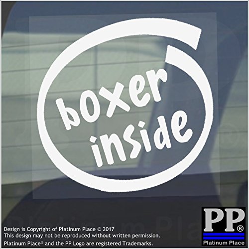 1 x boxer inside-window, auto, Van, autoadesivo