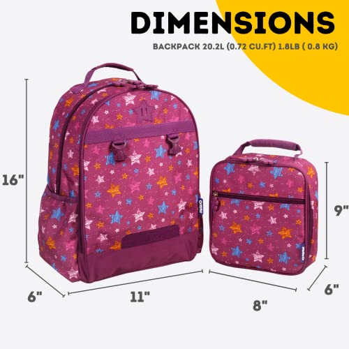 J World New York Kids' Backpack With Lunch Bag Set, Stars, One Size #TOP7