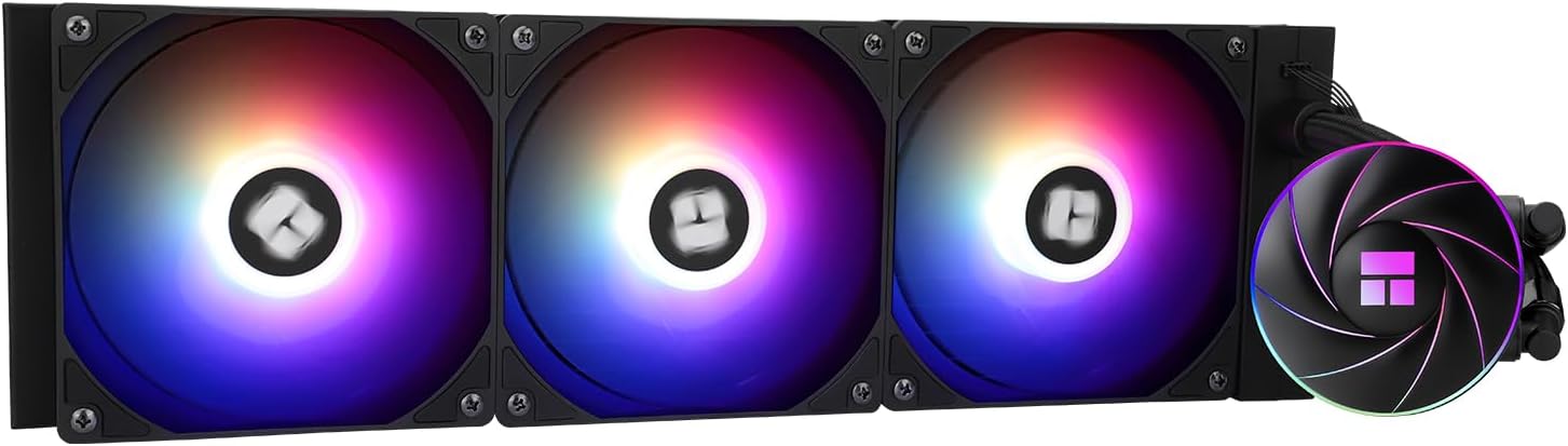 Aqua Elite 360 ARGB Liquid CPU Cooler, 360 AIO Cooling Row Size, 3 x 120mm PWM Fans, Computer CPU Cooler,for AMD:AM4/AM5, Intel LGA1851/1150/1151/1200/1700