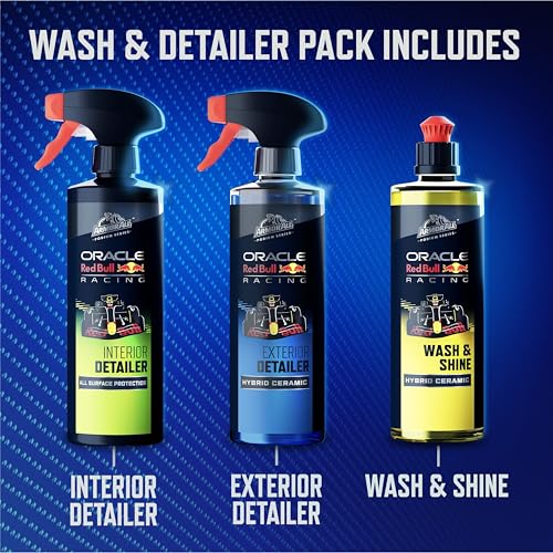 Image of Armor All Podium Series 3-Piece Car Wash & Detail Kit - Oracle Red Bull Racing, Hybrid Ceramic Wash, Interior & Exterior Detailer, Gift for Car Lovers