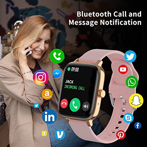 Kaktin Smart Watch, Fitness Tracker With Call Receive/Dial,Step Counter,1.7'' Touch Screen Smartwatch Activity For Women Men Compatible With Android Iphone Ios #TOP1