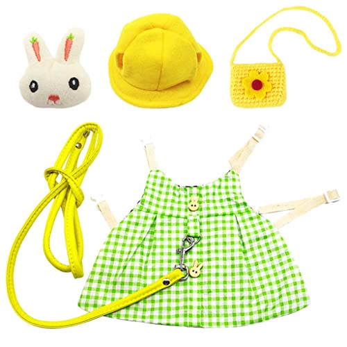 Harnais Robe Lapin Anti-Friction en Tissu Doux Ajustable pour Éviter les Escapes