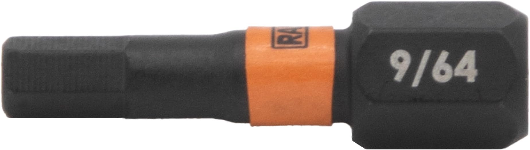 Hex 9/64" Impact Driver Bit - Railer Allen Wrench Drill Hex Bits. 1/4 Quick Release S2 Steel 1 Inch 9/64" Hex Bits. (10 Pack)