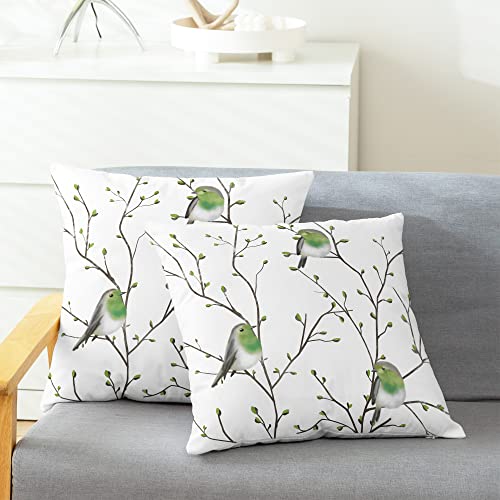 CaliTime Ruby-Crowned Kinglet Bird Fleece Pillow Covers #TOP17