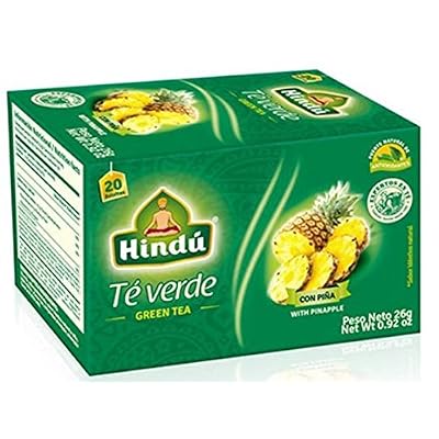 Hindu Green Tea with Pineapple  Te Verde Con Pina 26g 2 packs