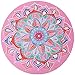 DTLBHC Yoga-Matte Runde Yoga-Matte Anti-Rutsch-Naturkautschuk verdickte Heimspielkissendecke Printed Bodenmatte Cork Meditation Mat rutschfest (Color : 1)