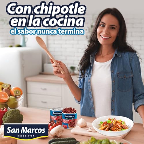 Image of San Marcos Chipotle Peppers In Adobo Sauce, 28 Ounce