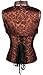 Alivila.Y Fashion Womens Steampunk Steel Boned Corset C208-Coffee-L