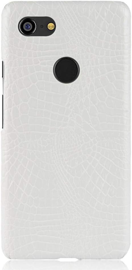 GOGODOG Google Pixel 3 XL/Google Pixel 3 Case Full Cover Ultra Thin Matte Anti Slip Scratch Resistant Leather Back Shell for Pixel 3XL / Pixel3 (White, Google Pixel 3 XL)
