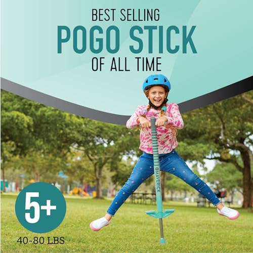 Image of Flybar Jolt Pogo Stick for Kids Ages 6 and Up, 40 to 80 Pounds, Perfect for Beginners, Easy Grip Foam Handles, Anti-Slip Foot Pegs, Outdoor Toys for Boys, Jumper Toys for Girls, Outside Toys for Kids