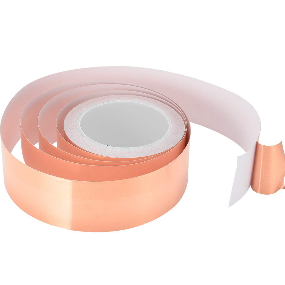 50mm X 2M Premium Copper Foil Tape, Single-Sided Conductive Adhesive Tape for Guitar, EMI and RF Shielding, Slug Repellent, Electrical Repairs, Grounding,Arts and Crafts,Home Interior