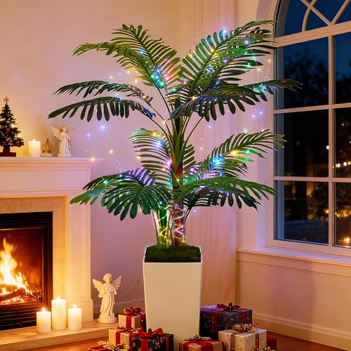 SJSCYD Artificial Palm Tree 5FT - Fake Tree with...
