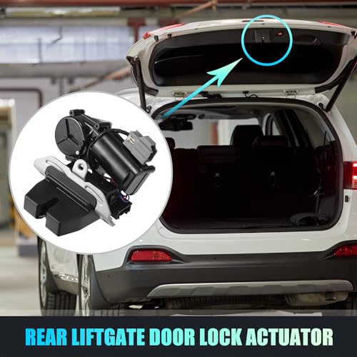 Image of X AUTOHAUX Replacement Rear Liftgate Door Lock Actuator for Ford Escape 2018-2019 Tailgate Latch Assembly No.GJ5Z7443150B Black