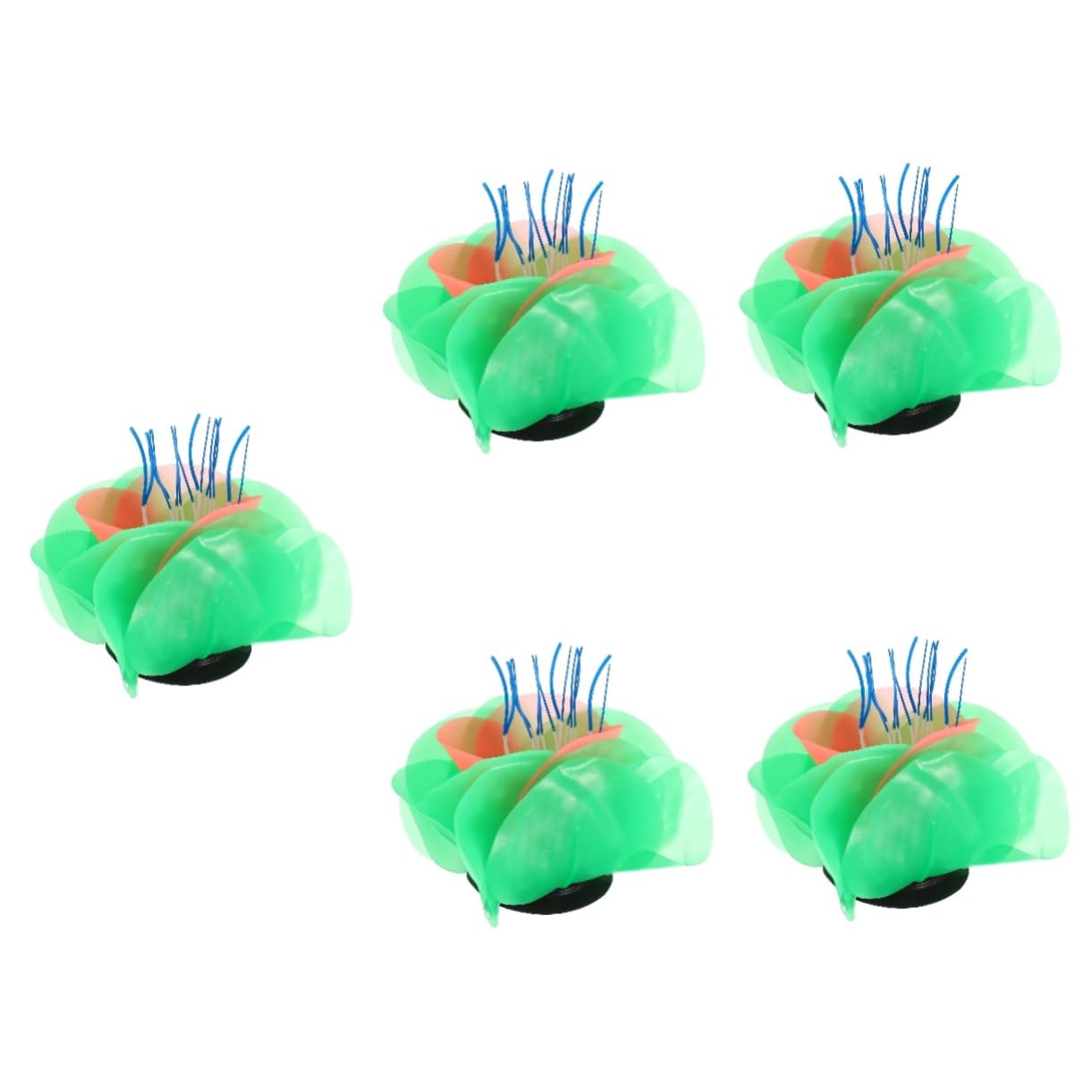 Kisangel 5 Piezas De Adornos para Acuario Marino Decoración De Tanque Plantas Artificiales Adorno De Coral De Silicona