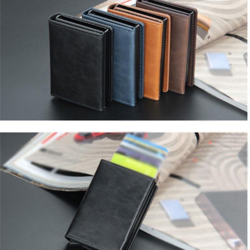 Men's wallet Men's Wallet Short Business Classic Multi card Wallet for Father，Husband(Yellow brown)3