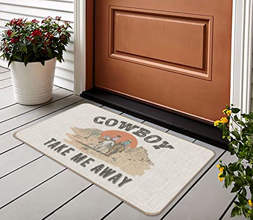 Retro-Western-Country-Cowboy-Take-Me-Away-Wild-West-Door-Mat-Doormat17X30-Decorative-Home-Indoor-Outdoor-Patio-Entry-Front-Door-MatWestern-Welcome-Mat-DecorCowboy-Cowgirl-Gifts-for-Women Retro Western Country Cowboy Take Me Away Wild West Door Mat Doormat17X30 Decorative Home Indoor Outdoor Patio Entry Front Door MatWestern Welcome Mat DecorCowboy Cowgirl Gifts for Women