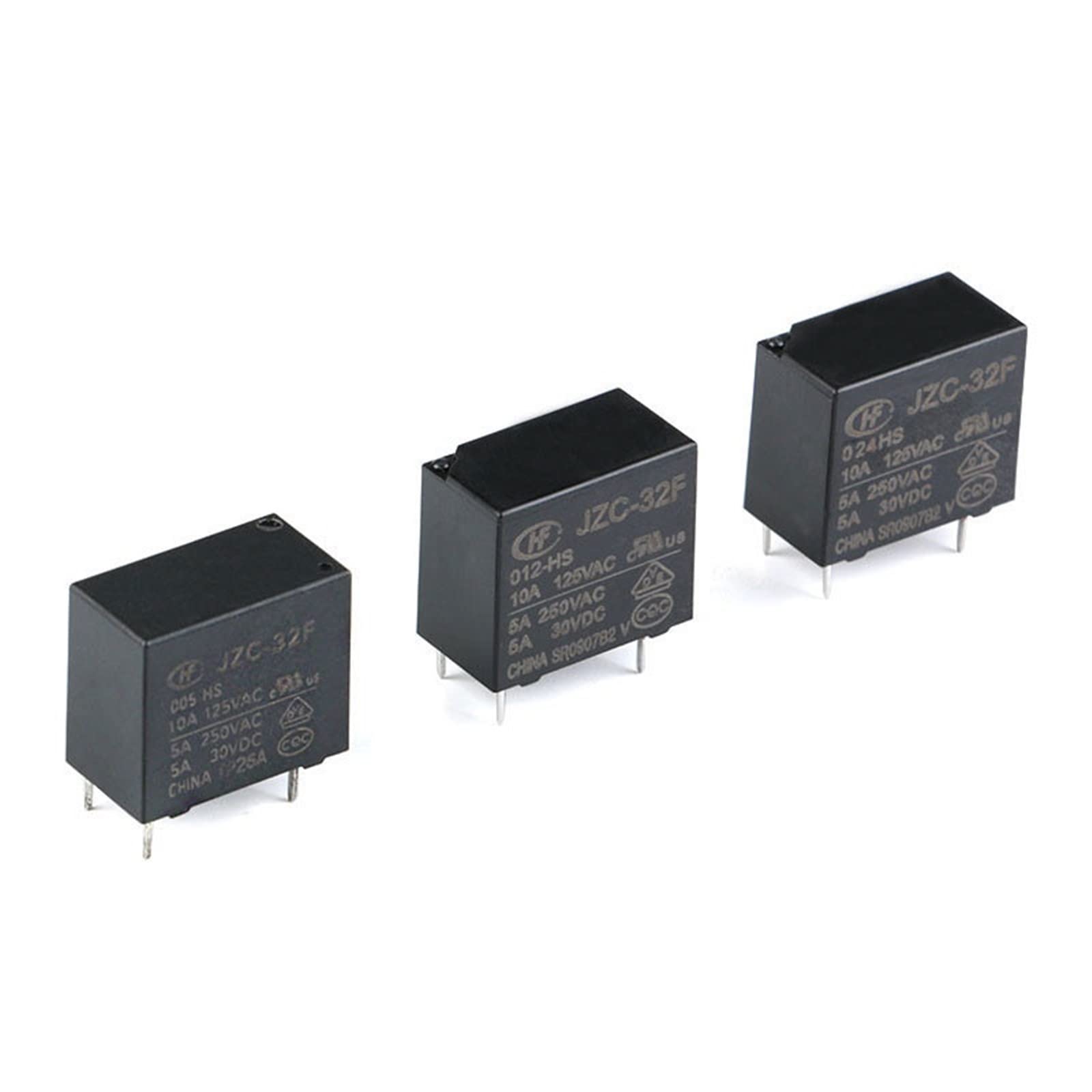 WEUSANXPL 50PCS/lot 5V 12V 24V Power Relays HF32F JZC-32F-005-HS JZC-32F-012-HS JZC-32F-024-HS 5A 250VAC 4PIN