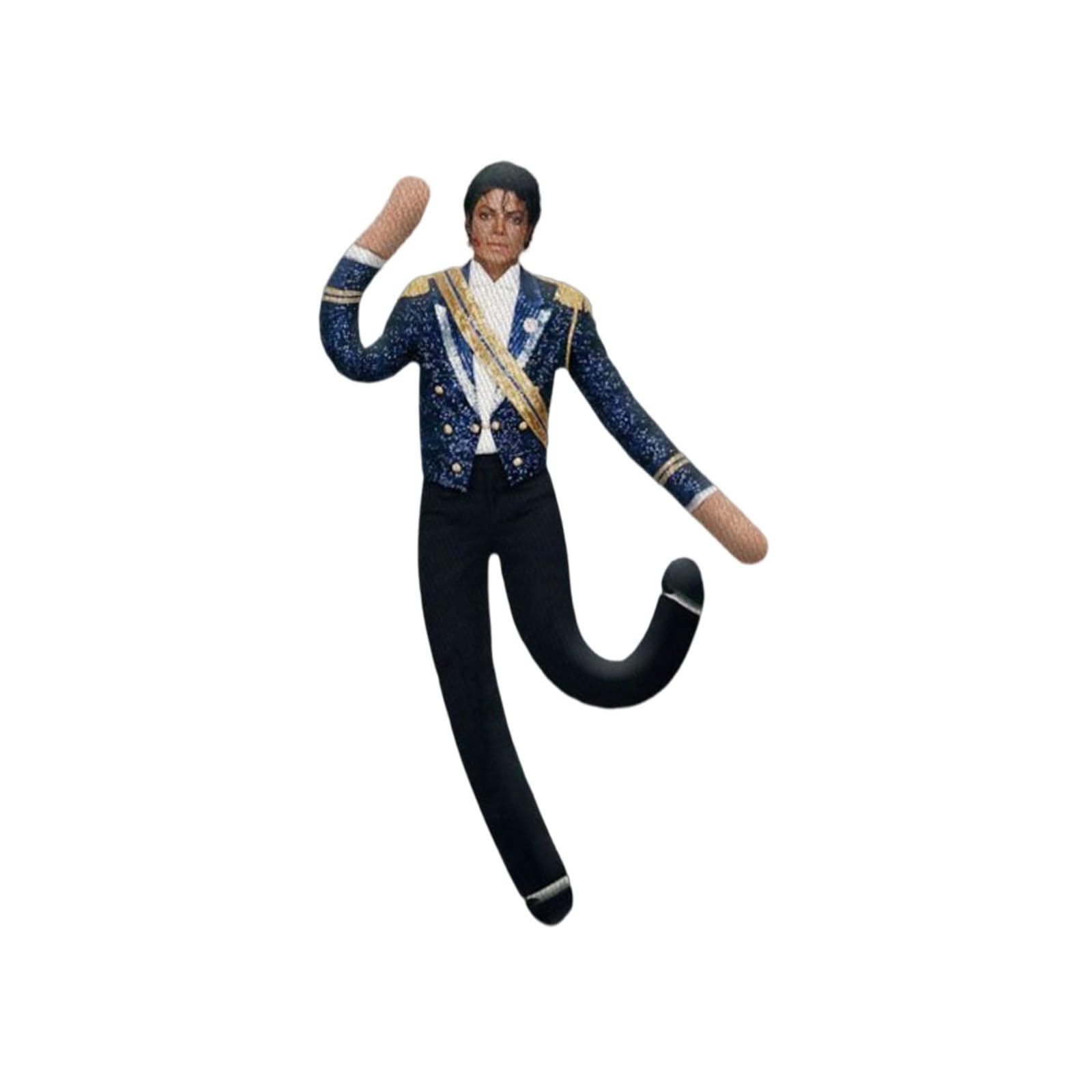 Michael Doll Plush Mj Pillow King of Pop Music Legend Plushies Pop Icon Inspired | the Limbs Are Movable Rock King Classic Plush Halloween Christmas Car Decorations (c)