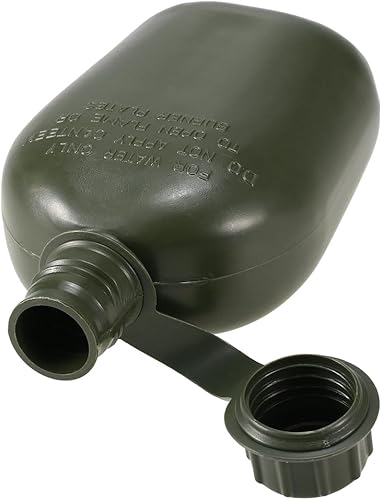 Miniatura 8 de doorslay Botella de comedor militar al aire libre de 1L para acampar senderismo mochilero supervivencia botella de agua hervidor de agua con cubierta