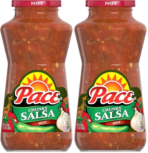 Image of Pace Chunky Salsa, Hot, 24 oz Jar (Pack of 2)