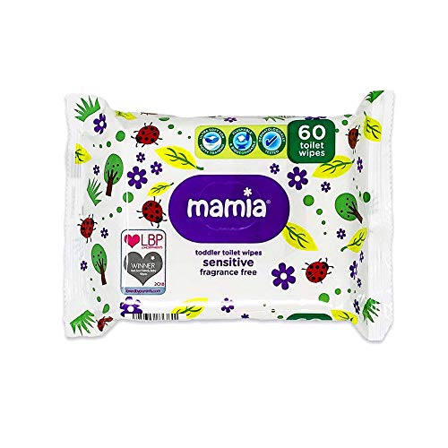 Mamia Toallitas de inodoro para niños, sensibles, sin fragancia, 3 unidades