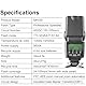 Meike MK430 TTL-Blitz Speedlite Kompatibel mit Nikon D7100 D5300 D5200 D3500 D3100 D600 D800 D3200 D90 D80 D300 D7500 D780 usw