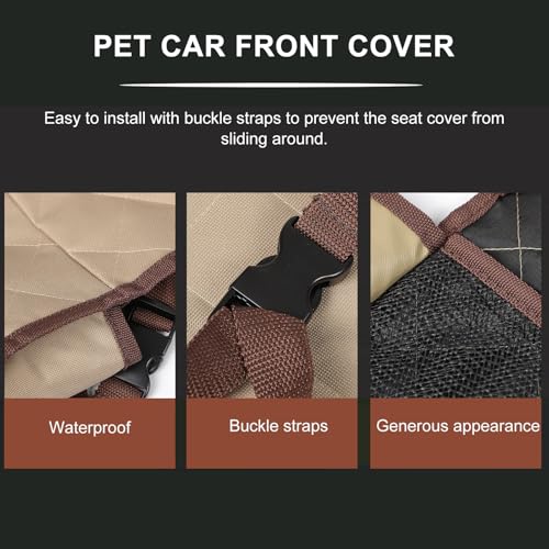 Funda para asiento de coche para mascotas duradera en tejido premium 4