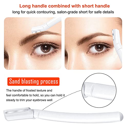 Augenbrauenrasierer, Augenbrauen Rasierklingen Shaper Gesichts Haar Entferner Trimmer Gesicht Rasierer Augenbrauen Rasier Dermaplaning Tool für Damen Gesichts und Karosserie, 3 Stück - Image 7