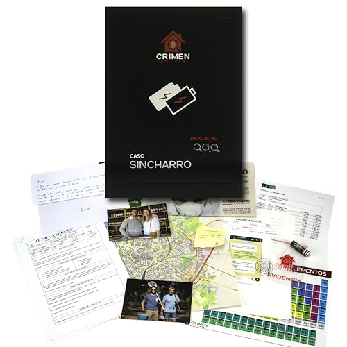 Crimen en Casa - Caso: Sincharro (Medio) - Juego de Detectives - Misterio y Enigma - Escape Room - Juego de Mesa de Investigación Policial
