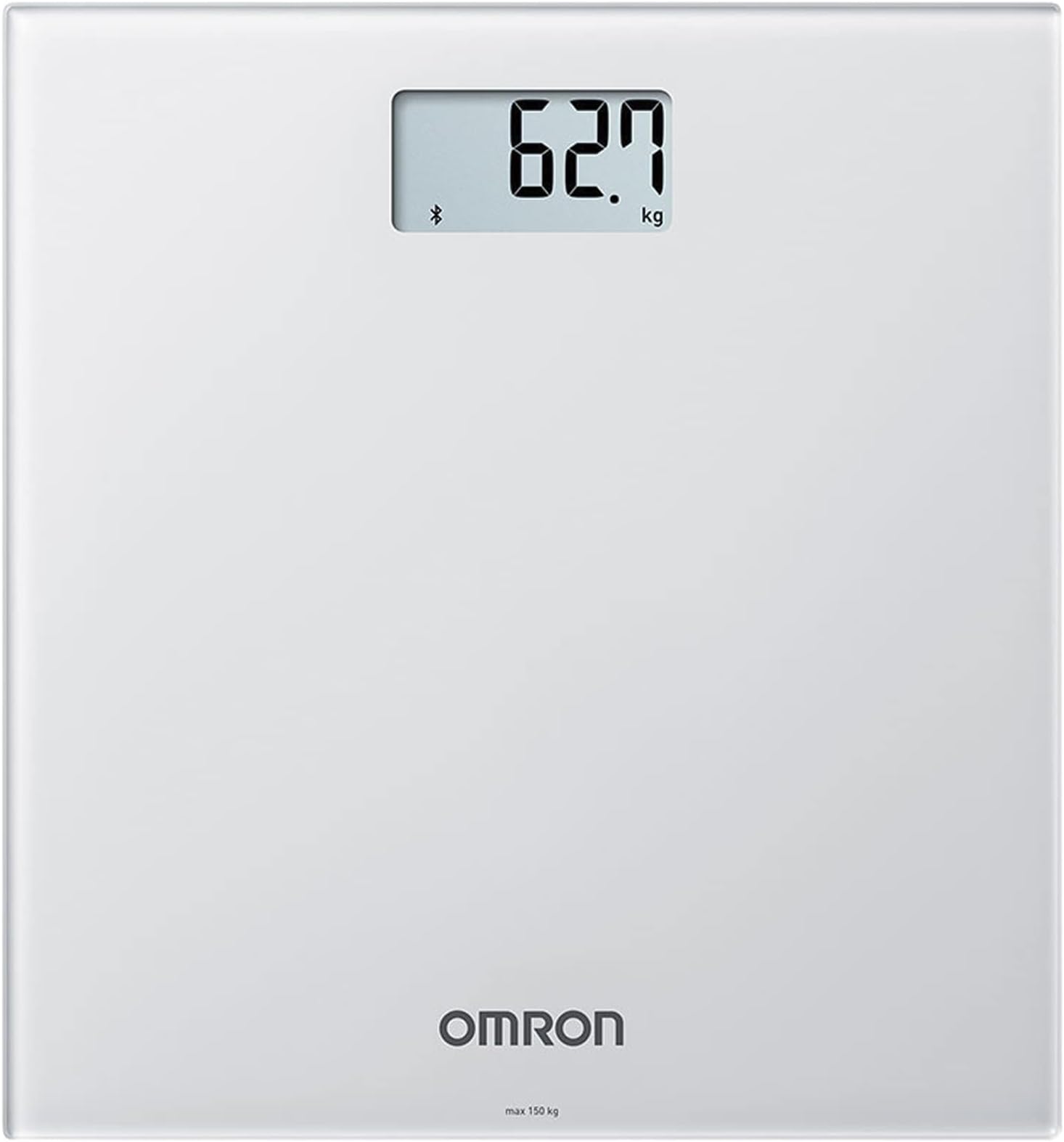 OMRON HN300T2 Intelli IT Smart Digital Weighing Scale, Large LCD Display, Accurate Body Weight Measurement Bathroom Scales, Sleek Grey Color Design, track results in OMRON Connect Bluetooth App