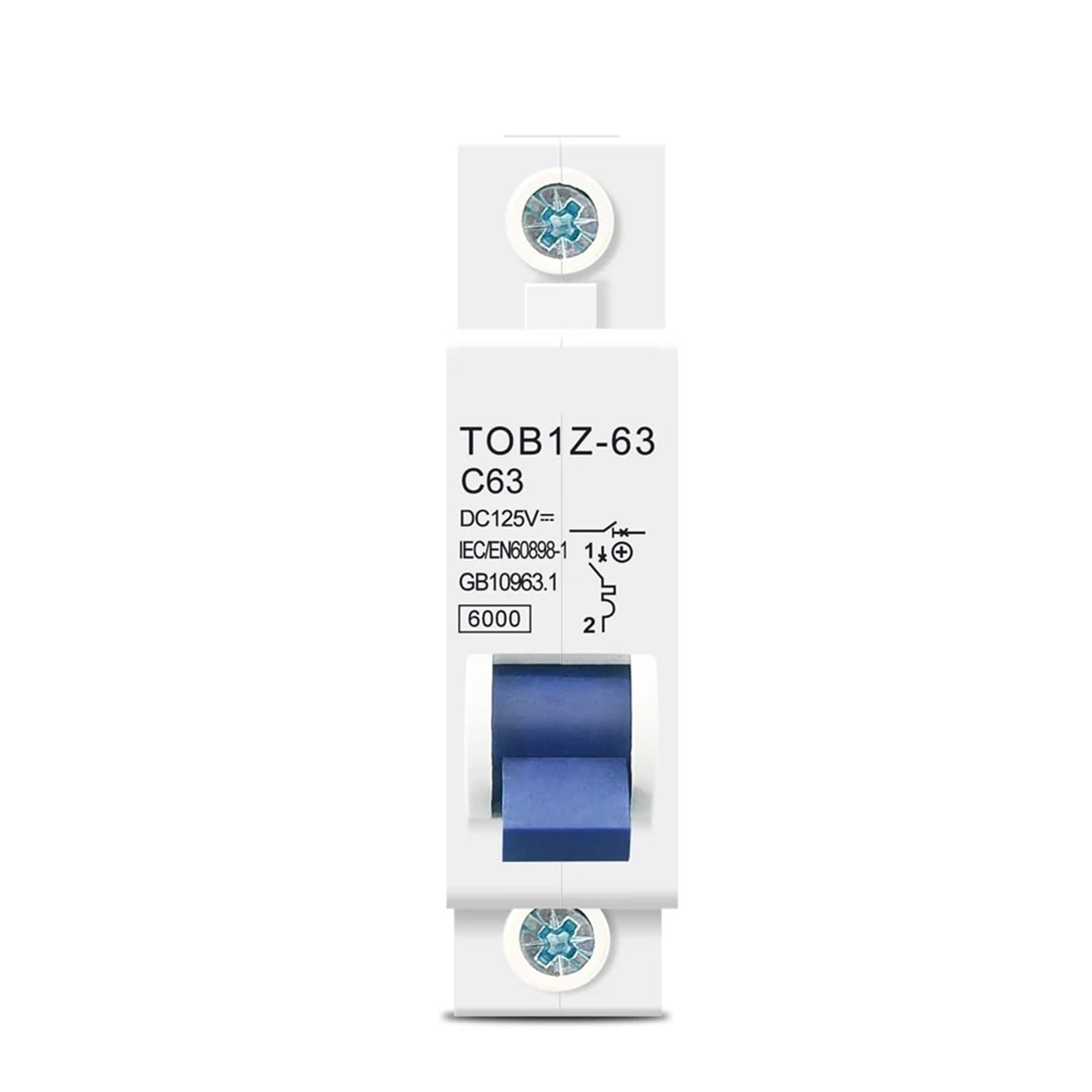 Disyuntor mini de CC 1P 32A para proteger instalaciones solares y cuadros eléctricos de 125V 5