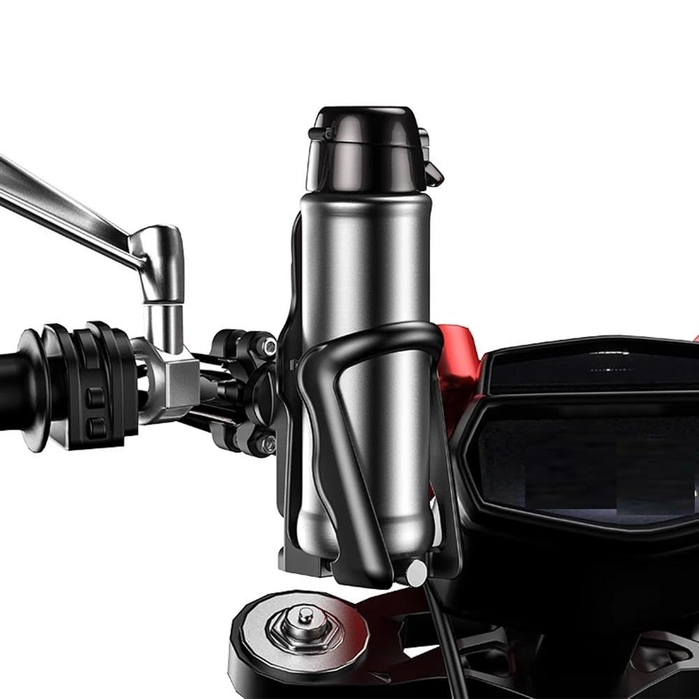 Universal Fahrrad Motorrad Wasser Becherhalter Getränkehalter Rotation Lenker 20-35mm Verstellbare Halterung