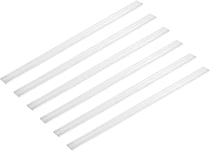 MECCANIXITY 6 Pcs Square Aluminum Flat Bar, 5/32" (4mm) Thick x 19/32" (15mm) Width x 12" (305mm) Long 6061 Aluminum Flat Plate Solid New Mill Stock Silver for Industrial Building
