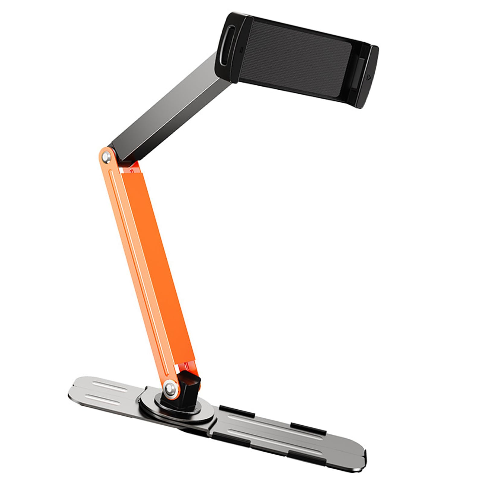 Soporte de pared para teléfono de escritorio, amplia compatibilidad, múltiple, ajuste flexible, construcción de metal para tabletas, configuración rápida, soporte de teléfono y tableta