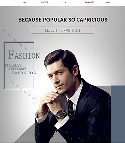 Relogio Masculino Pulseira Em em couro 8225 Original Preto/Vermelho