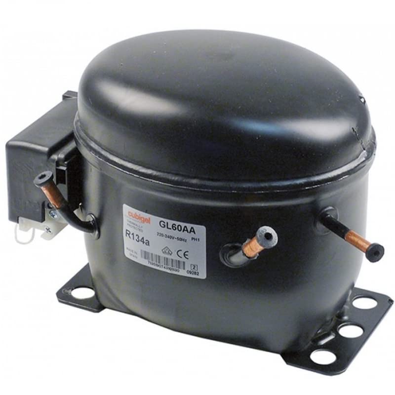 REPORSHOP - Cubigel Gl60AA 1/6 R134A compressor 220v Low Temperature 5.73 Cm3