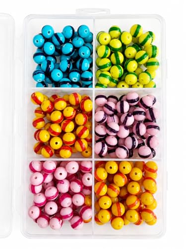 Image of eshoppee 200 gm 10mm Plastic Beads for Jewellery Making Kit Art and Crafts Materials for Necklace Bracelet Earring Making DIY Kit (17)