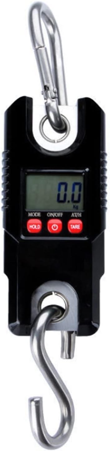 Industrial Crane Scale 1Lightweight LCD Screen Electronic Crane Scale 300KG/0.1KGindustry/Agriculture/Laboratory Portable Detachable Hook ScaleCan Measure accurately